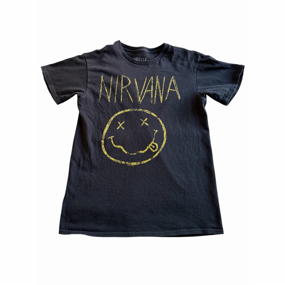 NIRVANA Black Tee Size Small 2014 Tee